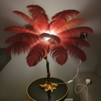 Nordic Floor Lamp with Ostrich Feather Shade for Living Room Ambiance 9
