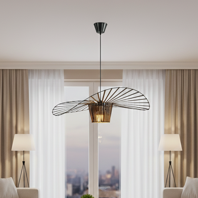 Nordic Glass Pendant Light with Adjustable Hanging Cable in Modern Design 3