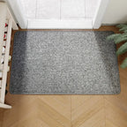 Outdoor Doormat with Faux Jute Design and Non-Slip Backing 0