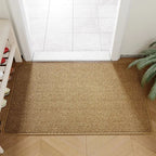 Outdoor Doormat with Faux Jute Design and Non-Slip Backing 1