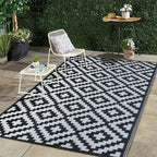 Outdoor Rug with Polypropylene Material and Geometric Design for Patios 3