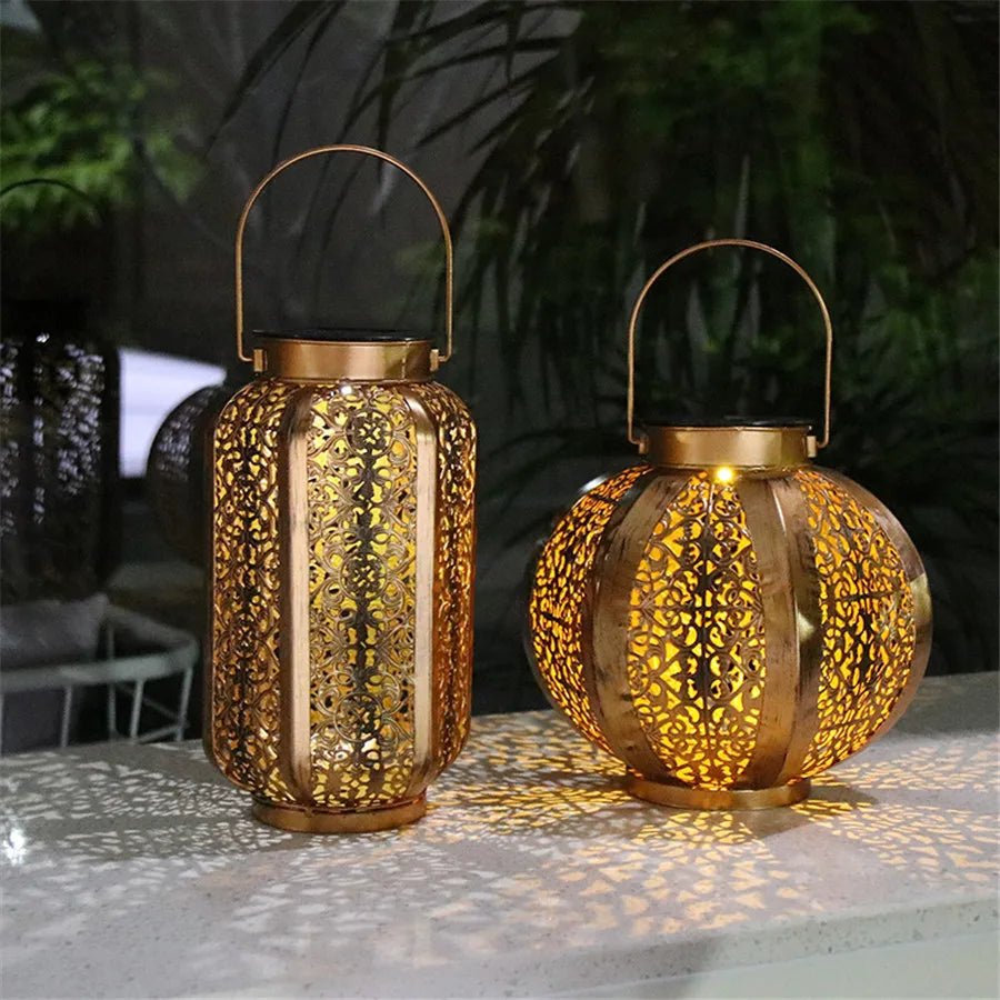 Outdoor Solar Lanterns with Waterproof Design and Dusk Sensor 0