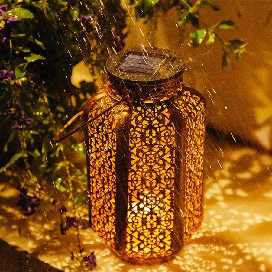 Outdoor Solar Lanterns with Waterproof Design and Dusk Sensor 3