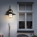 Outdoor Wall Lamp with Metal Cage and Soft Ambient Lighting 6