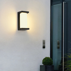 Outdoor Wall Lamp with Plastic Body and Motion Sensor for Gardens 0
