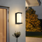 Outdoor Wall Lamp with Plastic Body and Motion Sensor for Gardens 1