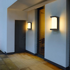 Outdoor Wall Lamp with Plastic Body and Motion Sensor for Gardens 2