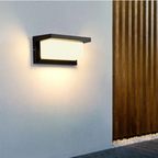 Outdoor Wall Lamp with Plastic Body and Motion Sensor for Gardens 3