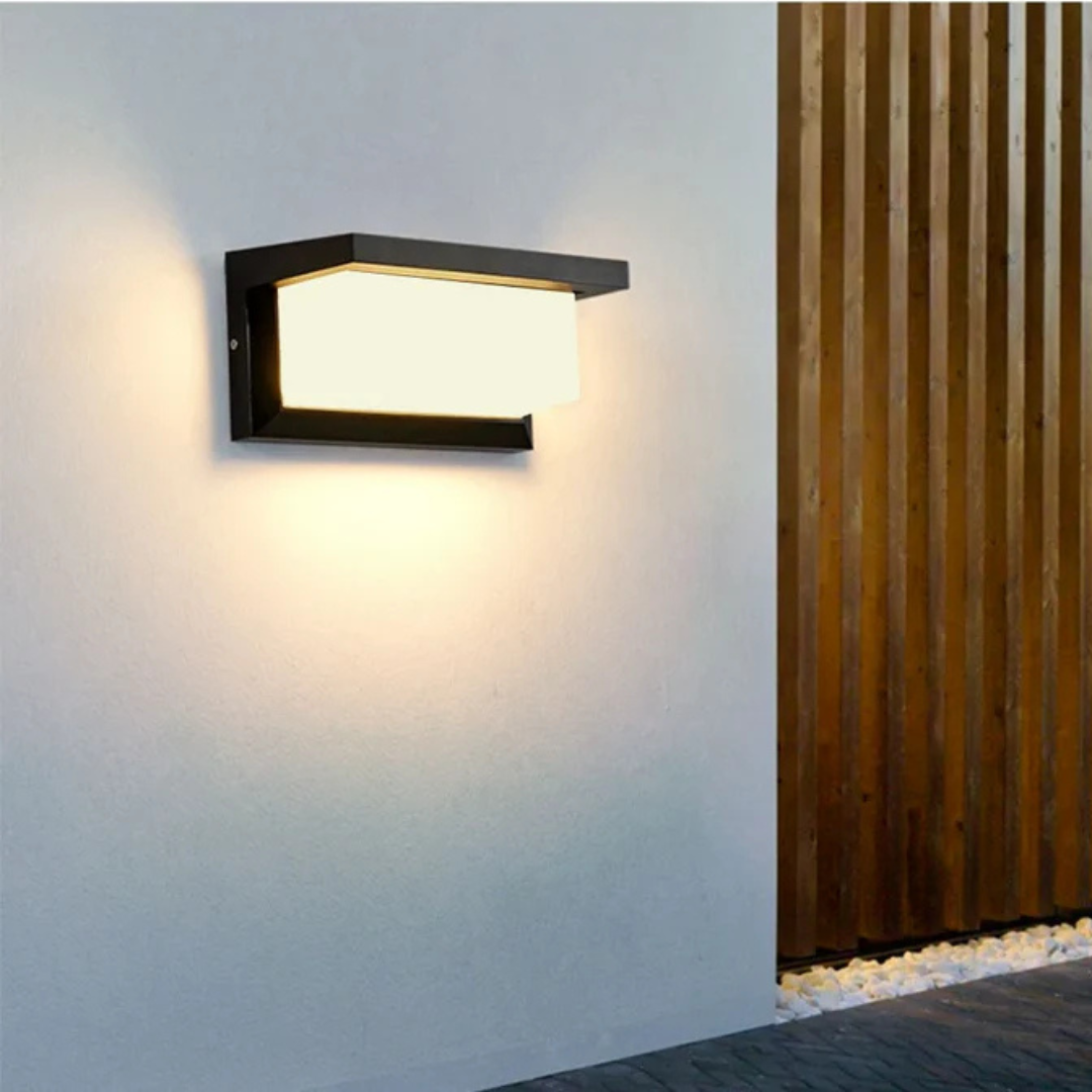 Outdoor Wall Lamp with Plastic Body and Motion Sensor for Gardens 3