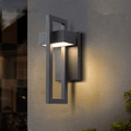 Outdoor Wall Light with Aluminium Frame and Modern Geometric Design 0
