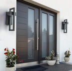 Outdoor Wall Light with Aluminium Frame and Modern Geometric Design 1