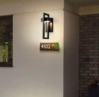 Outdoor Wall Light with Aluminium Frame and Modern Geometric Design 3