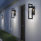 Outdoor Wall Light with Aluminium Frame and Modern Geometric Design 4