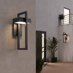 Outdoor Wall Light with Aluminium Frame and Modern Geometric Design 5