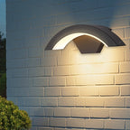 Outdoor Wall Lights with Aluminium Curved Design and LED Illumination 0