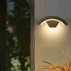 Outdoor Wall Lights with Aluminium Curved Design and LED Illumination 1