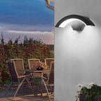 Outdoor Wall Lights with Aluminium Curved Design and LED Illumination 3