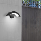 Outdoor Wall Lights with Aluminium Curved Design and LED Illumination 4