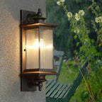 Outdoor Wall Lights with Metal and Glass Design for Garden Illumination 0