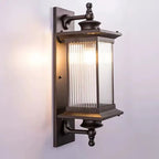 Outdoor Wall Lights with Metal and Glass Design for Garden Illumination 2