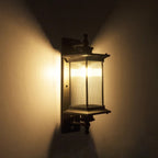 Outdoor Wall Lights with Metal and Glass Design for Garden Illumination 4