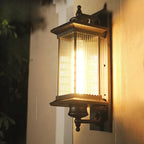 Outdoor Wall Lights with Metal and Glass Design for Garden Illumination 5