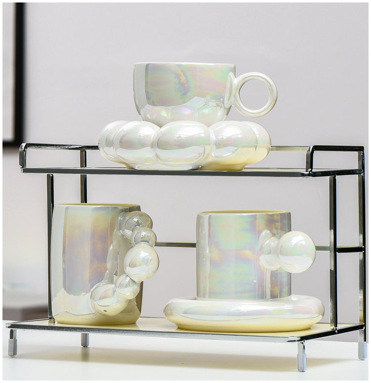 Porcelain Cups 300 ml with Minimalist Design – Elegant Dishwasher and Microwave Safe Mugs for Coffee and Tea 3