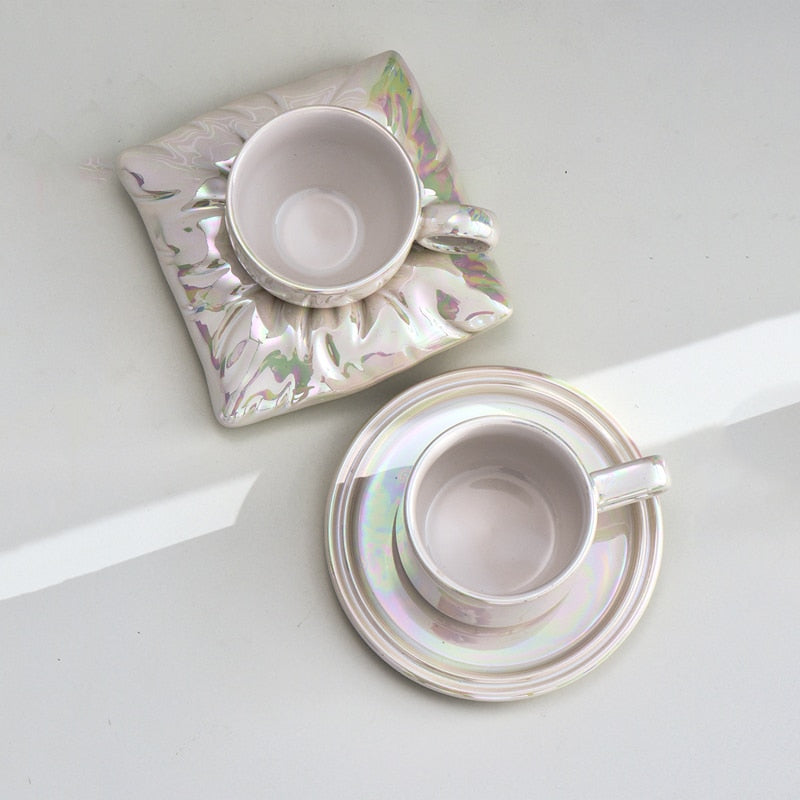 Porcelain Cups 300 ml with Minimalist Design – Elegant Dishwasher and Microwave Safe Mugs for Coffee and Tea 5