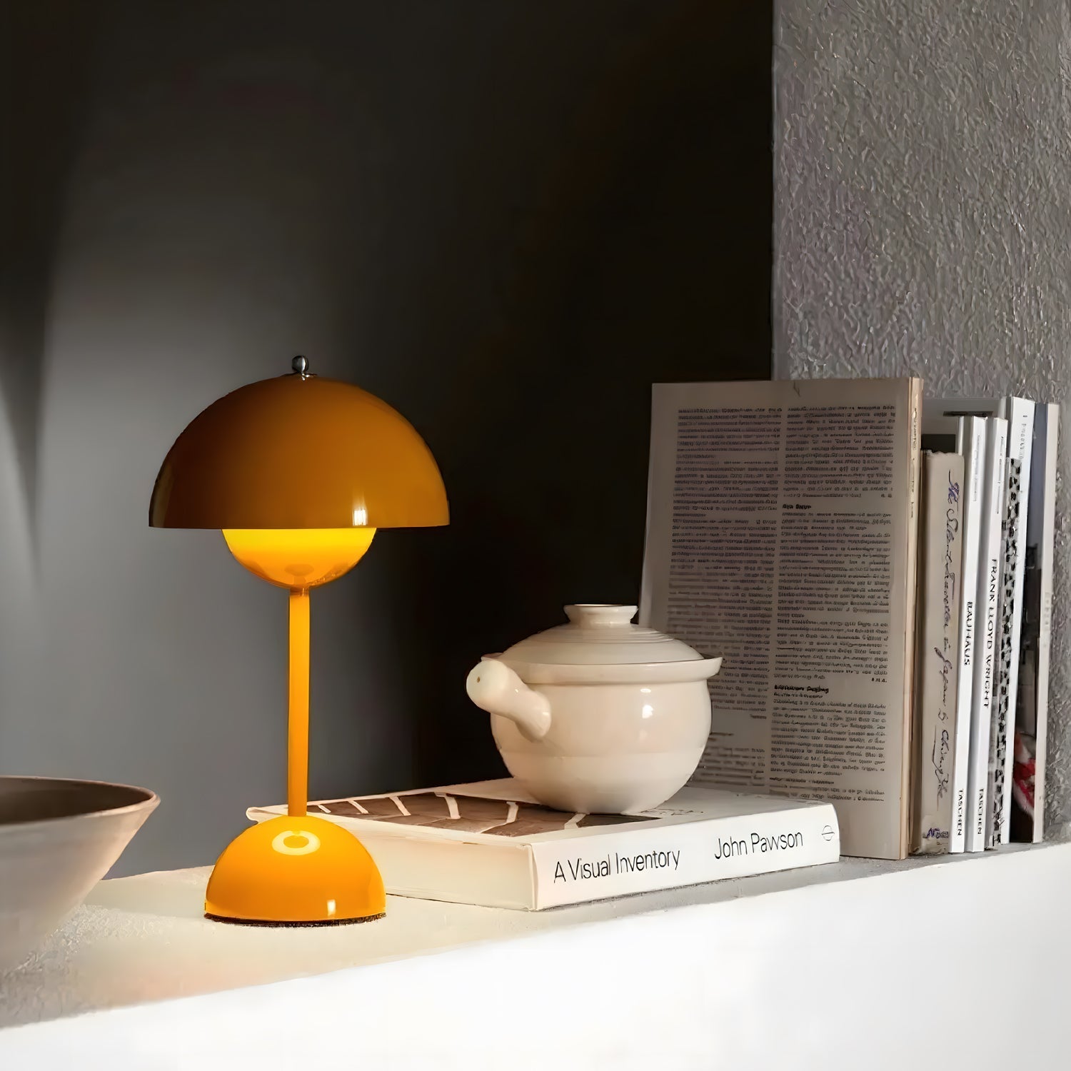 Portable Cordless Table Lamp with Plastic Body and LED Light 4