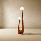 Pudenta Floor Lamp with Dual Light Design and Natural Wood Base – 160 cm Height 4