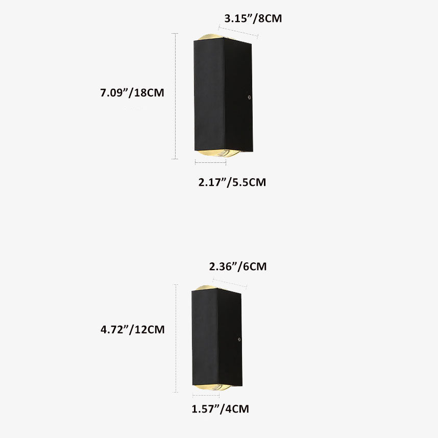 Rectangular LED Outdoor Wall Sconce