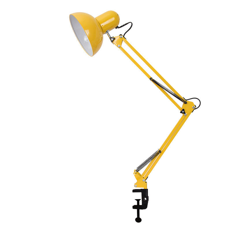 Retractable Long Arm Clip Table Lamp