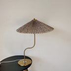 Retro Pleated Umbrella Table Lamp
