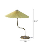 Retro Pleated Umbrella Table Lamp