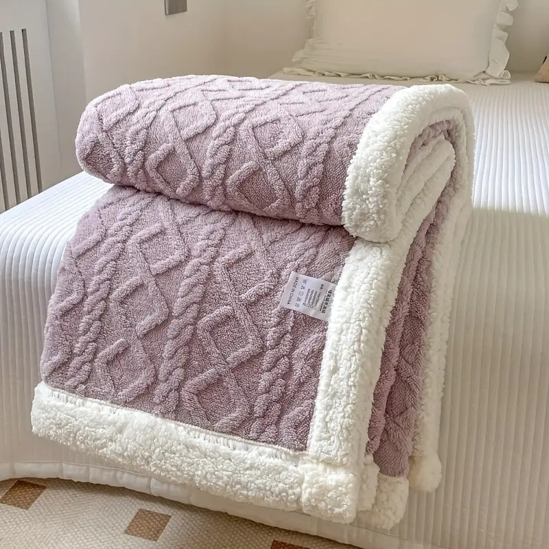 Reversible Sherpa Blanket – Soft Brushed Fleece Throw for Year-Round Comfort and Cozy Decor 10
