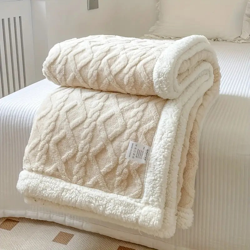 Reversible Sherpa Blanket – Soft Brushed Fleece Throw for Year-Round Comfort and Cozy Decor 6