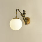 Rustic Mermaid Orb Wall Sconce