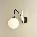 Rustic Mermaid Orb Wall Sconce