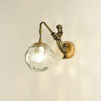 Rustic Mermaid Orb Wall Sconce