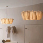 Elegant Fabric Ceiling Lamp with Organic Design – Soft Glow Lighting for Home Decor - 1