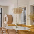 Elegant Fabric Ceiling Lamp with Organic Design – Soft Glow Lighting for Home Decor - 3
