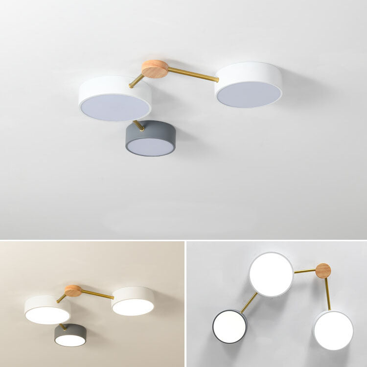 Scandinavian Wood Iron LED Light