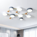 Scandinavian Wood Iron LED Light