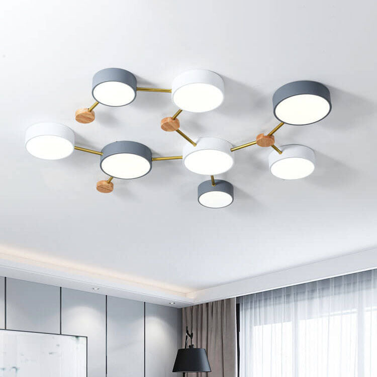 Scandinavian Wood Iron LED Light