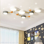 Scandinavian Wood Iron LED Light