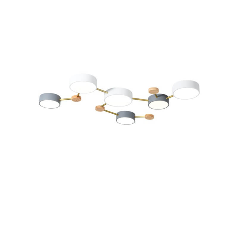 Scandinavian Wood Iron LED Light