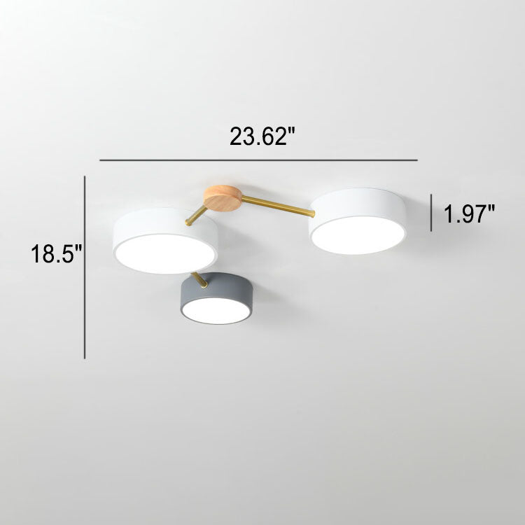 Scandinavian Wood Iron LED Light