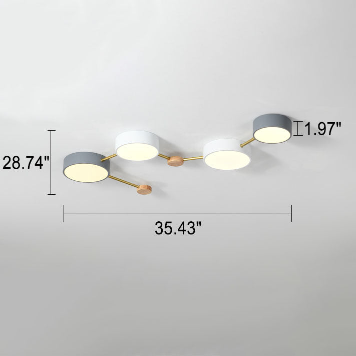 Scandinavian Wood Iron LED Light
