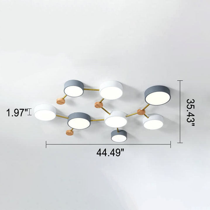 Scandinavian Wood Iron LED Light