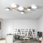 Scandinavian Wood Iron LED Light